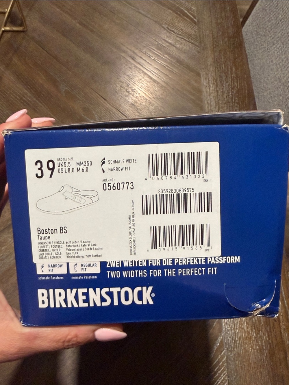 New in Box Unisex Birkenstock Boston Suede Slip-On Clogs Sz 39 - Picture 4 of 8